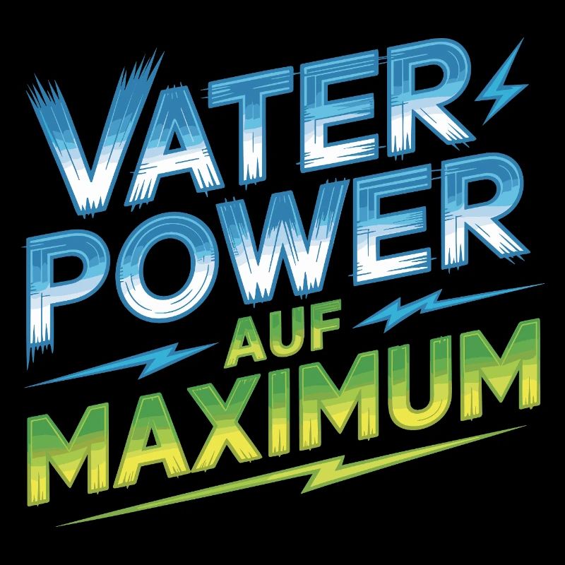 Vaterpower Auf Maximum Väter Papa Kinder Geschenk