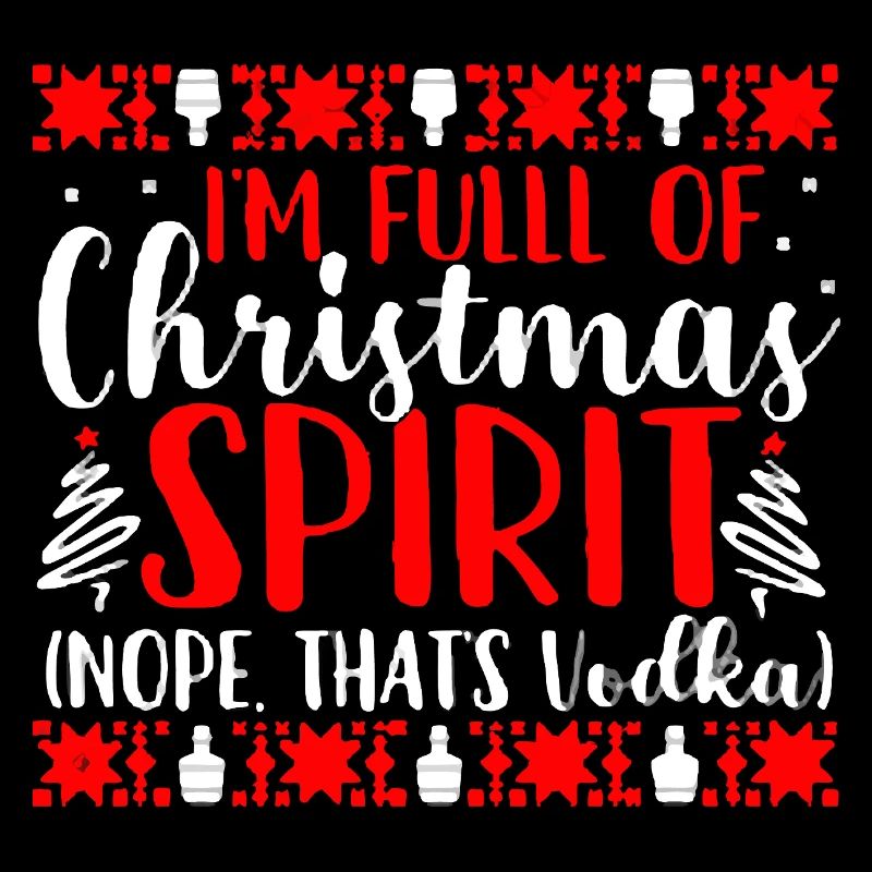 Pleine d’esprit de Noël Vodka Tee