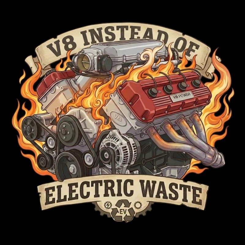 V8 au lieu de VE – Déchets électriques