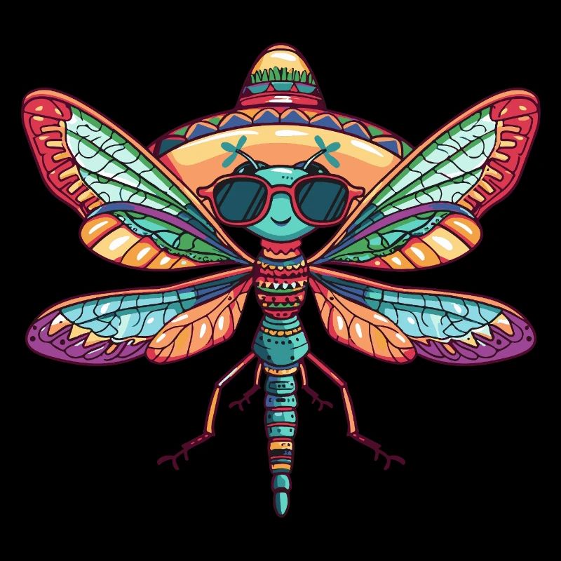Sombrero drôle de libellule