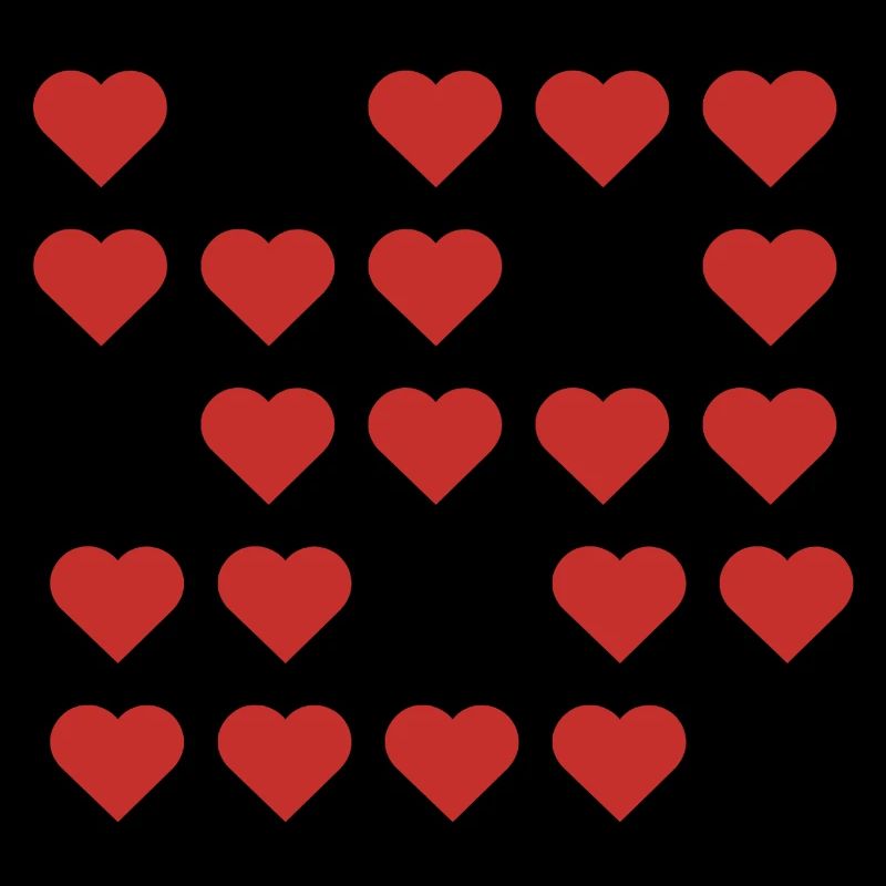 Red Heart Pattern Repeat