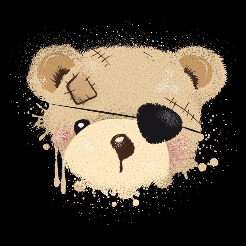 Nounours avec cache-œil