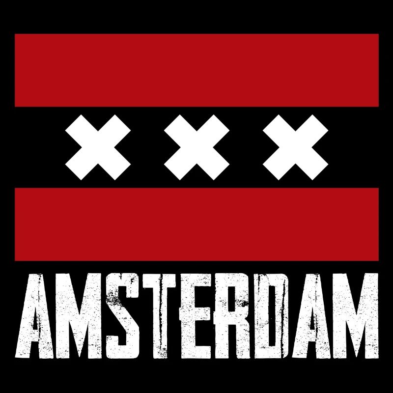 Emblème à rayures X d’Amsterdam