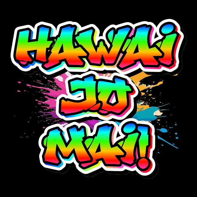 Hawaï Hello 😎 Neon Design Dialecte Vacances Souhaits