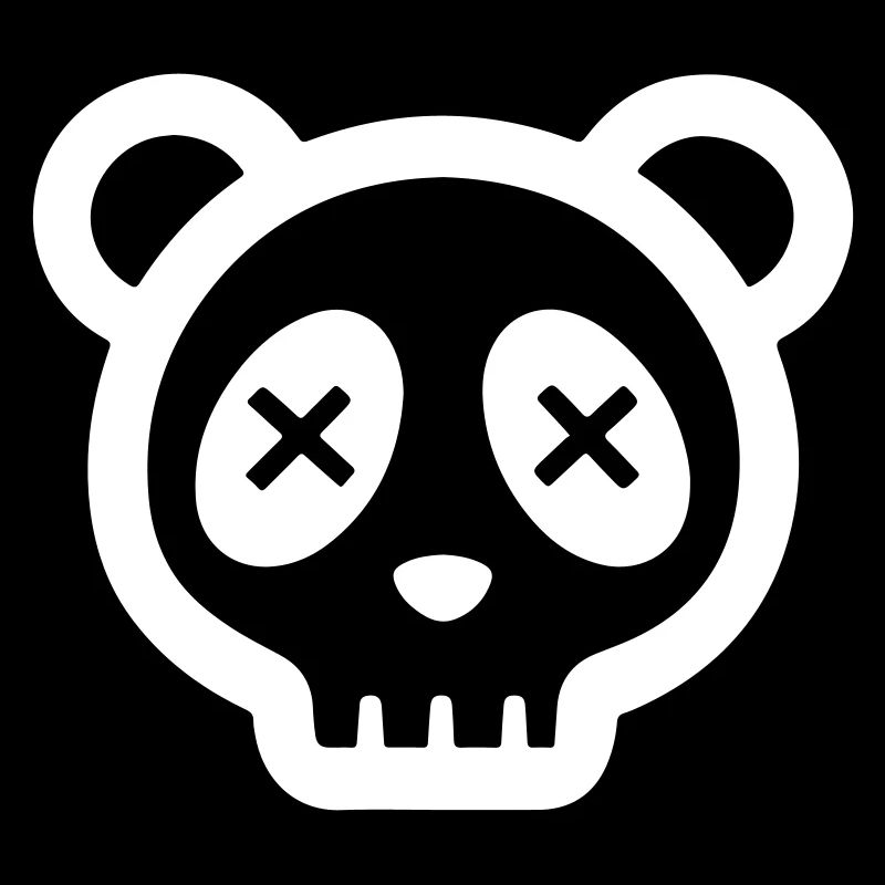 Panda Skull Funny Skull