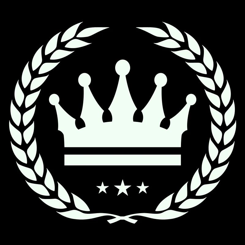 Conception de l’emblème du feuillage de la couronne