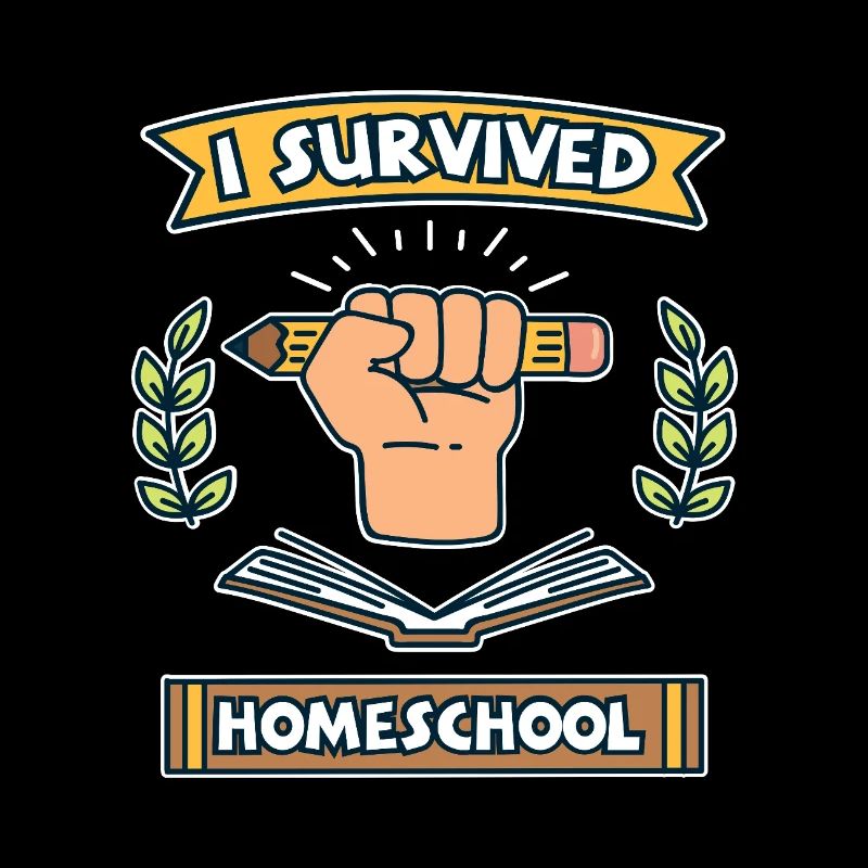 J’ai survécu à l’école à la maison graphique drôle d’éducation