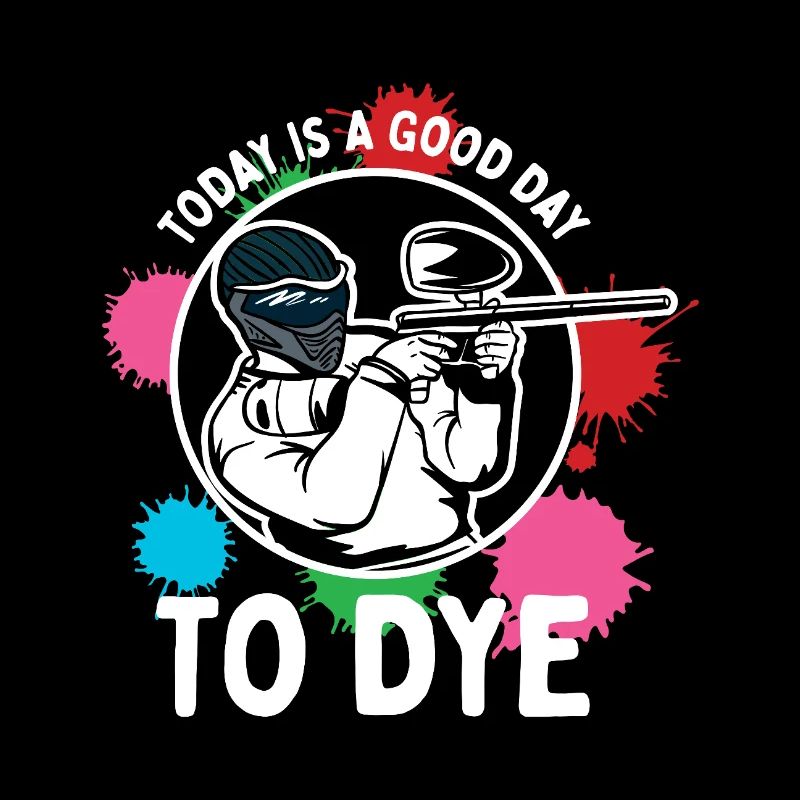 Conception sportive compétitive avec action de paintball et éclaboussures