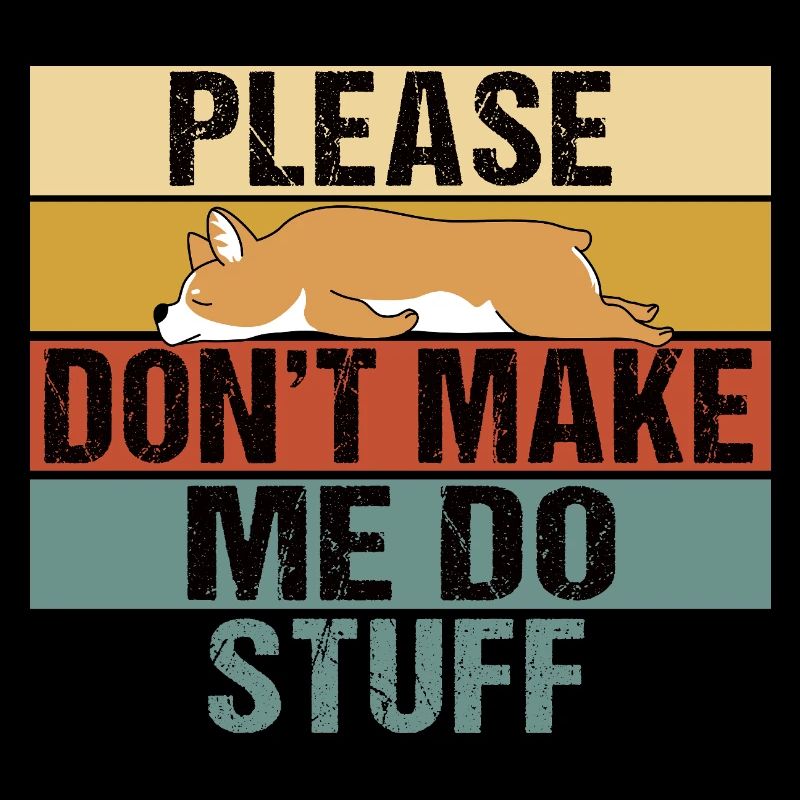 Funny Sleeping Corgi Lazy Dog Lover Design