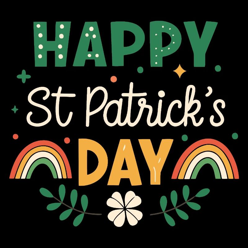 Frohen St. Patrick's Day Regenbogen