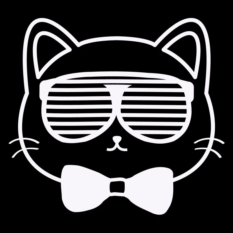 Sun cat with bow tie