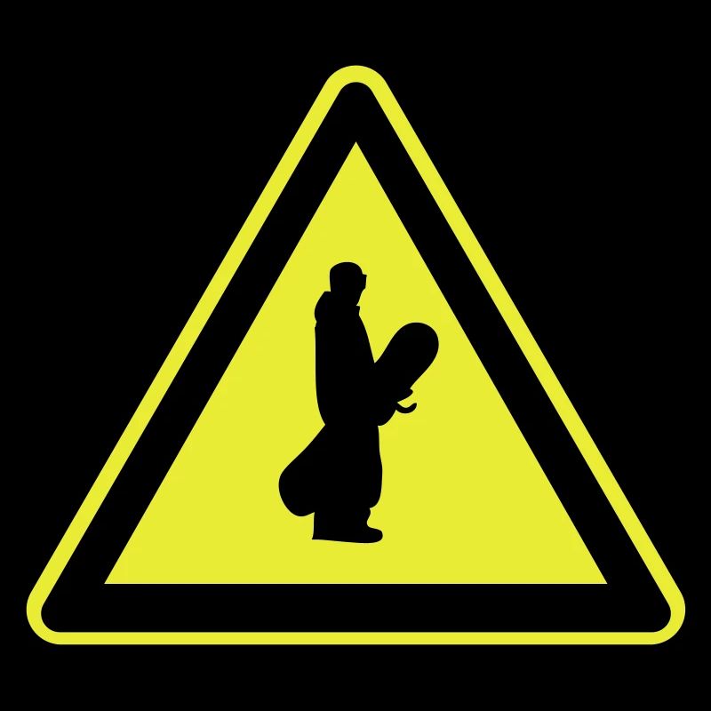Snowboarder Schild