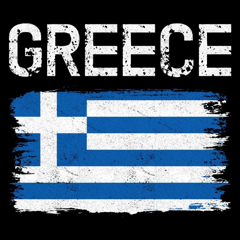 Graphique du drapeau grec vieilli