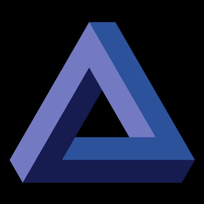 Triangle illusion d'optique