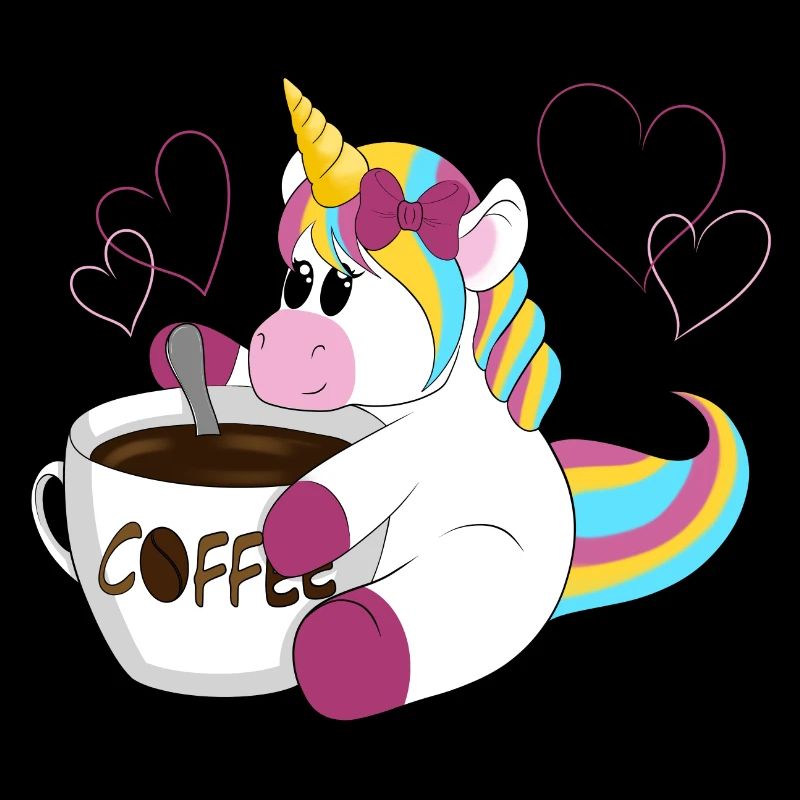 Regenbogen Einhorn Kaffeezauber