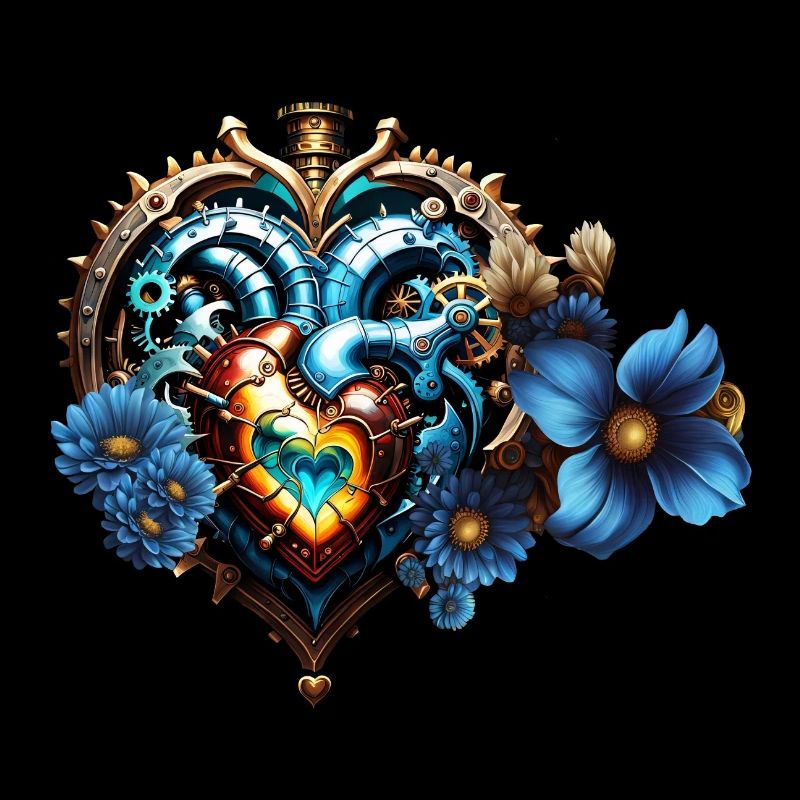 Fantastisches Steampunk-Herz