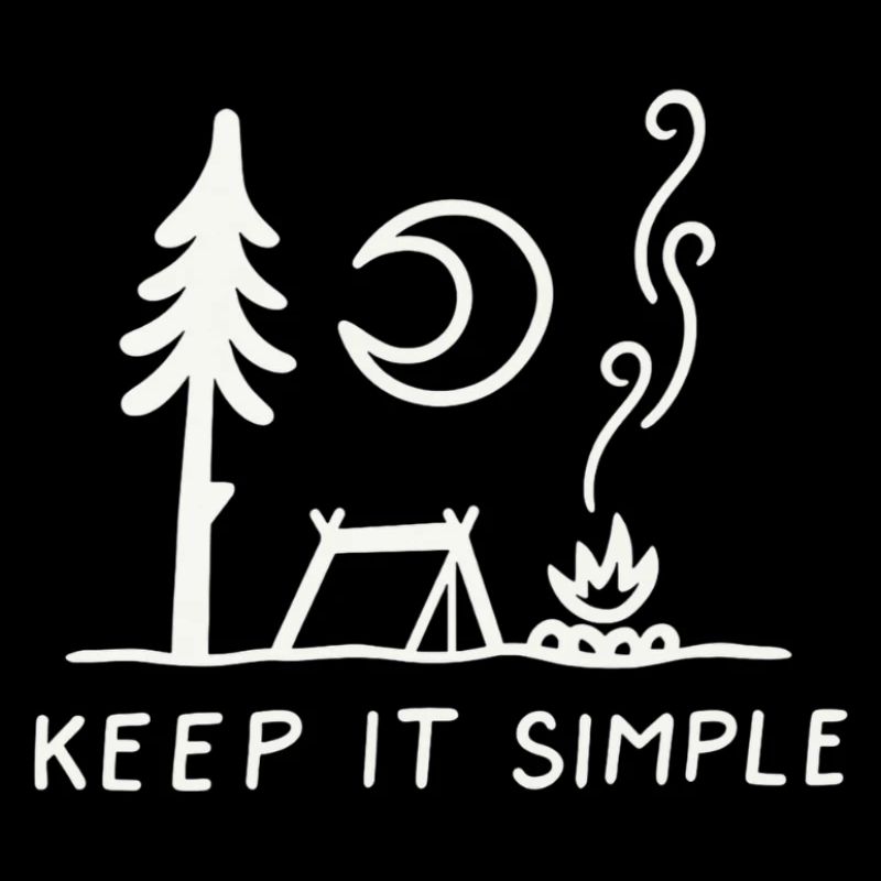 Minimal Camping Skizze: Keep It Simple