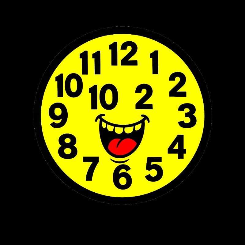 Cheerful Parodized Clock Design