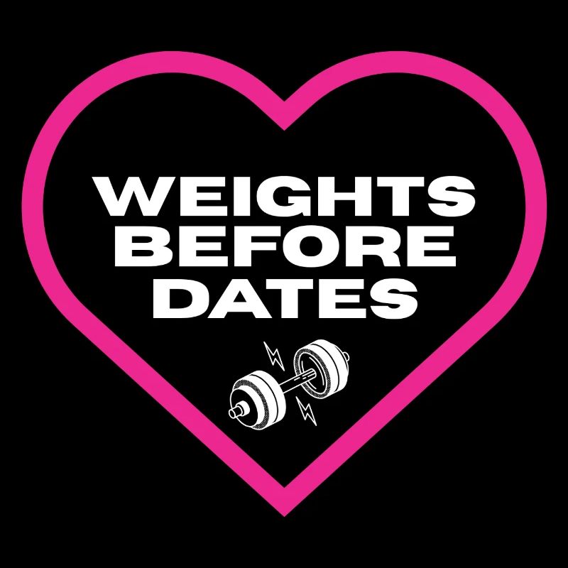 Weights Before Dates Motivation T-Shirt
