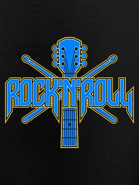 Rock & Roll Guitar Emblem