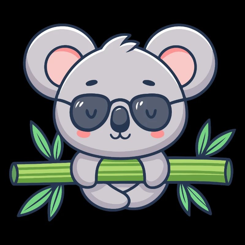 Koala auf Solar-Bambus