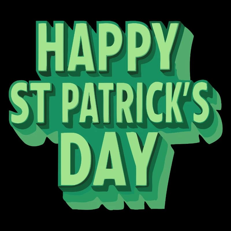 Happy St. Patrick's Day Green Pop Art