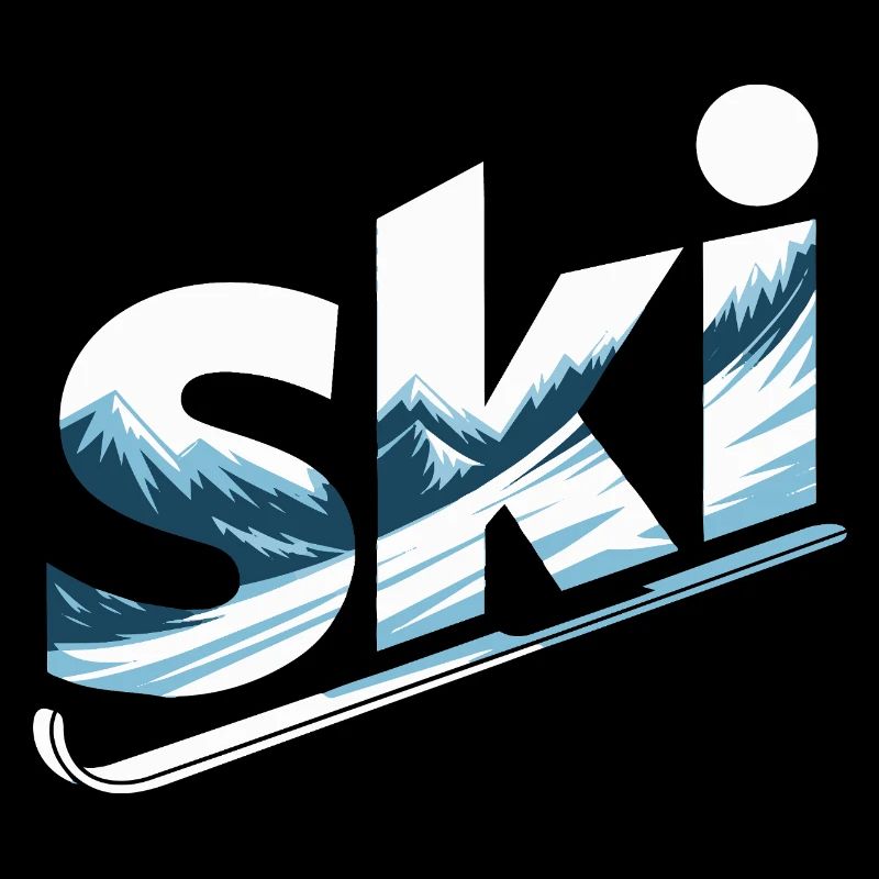 Conception faute de Panorama de la Montagne de Ski