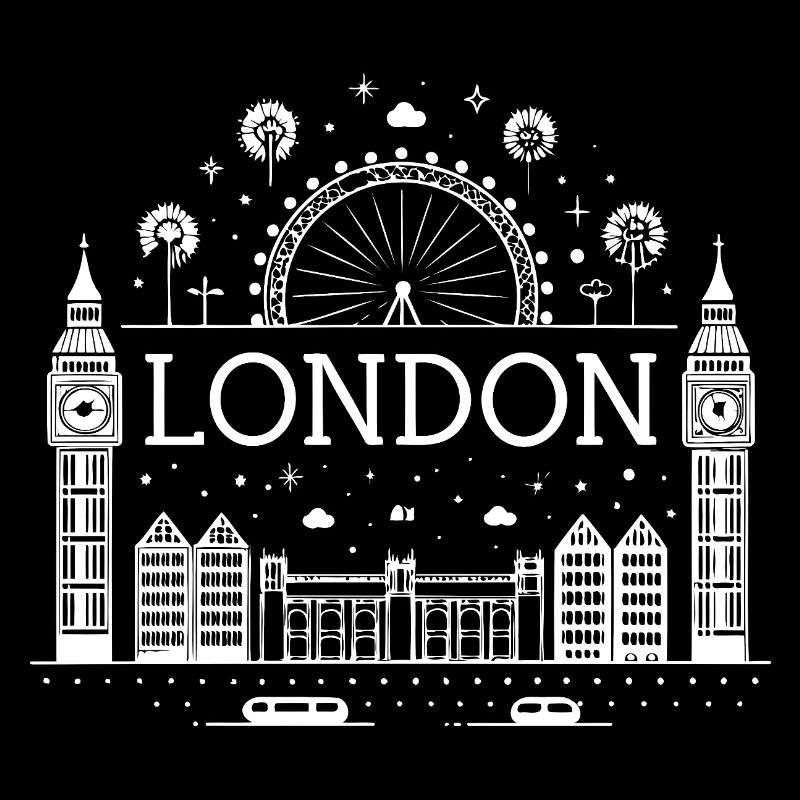Londres Éclat Skyline et Roue Ferris