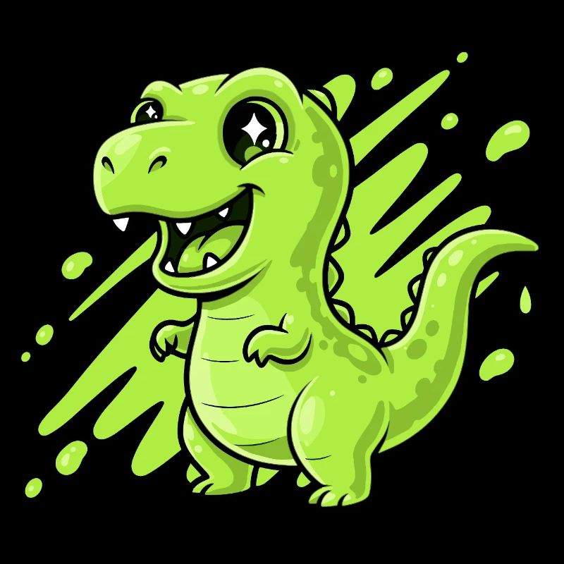 Comic Dino Slime Vert