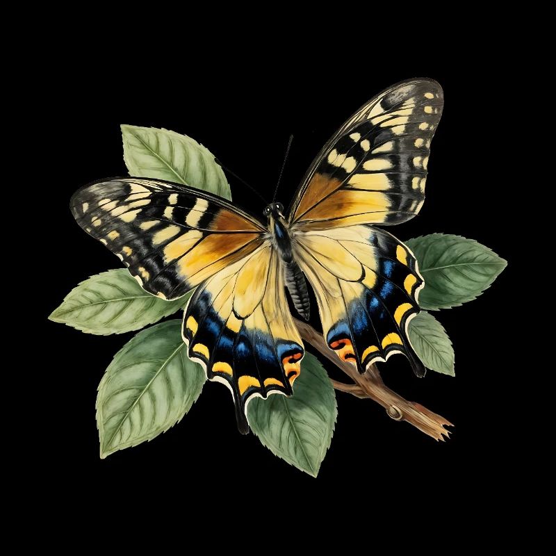 Schwalbenschwanz oder Große Haarsträhne, Papilio machaon