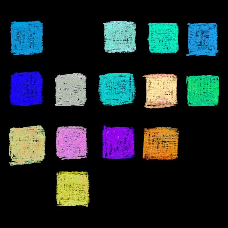 Colored Pencil Colors Squares Pattern - Abstract