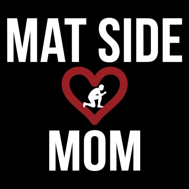 Conception du cœur de la maman côté du tapis