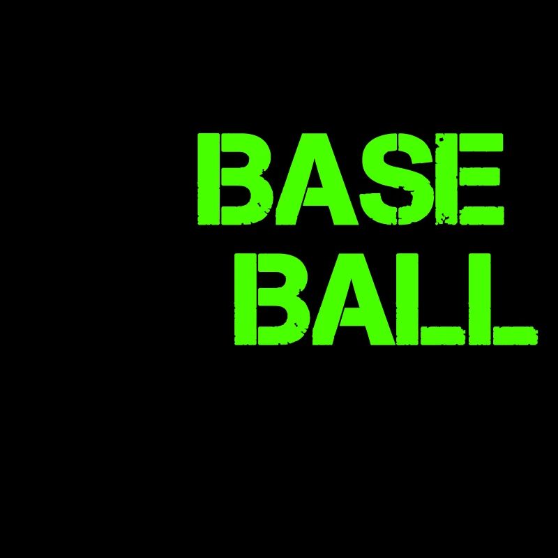 Baseball Neon Grunge Schrift