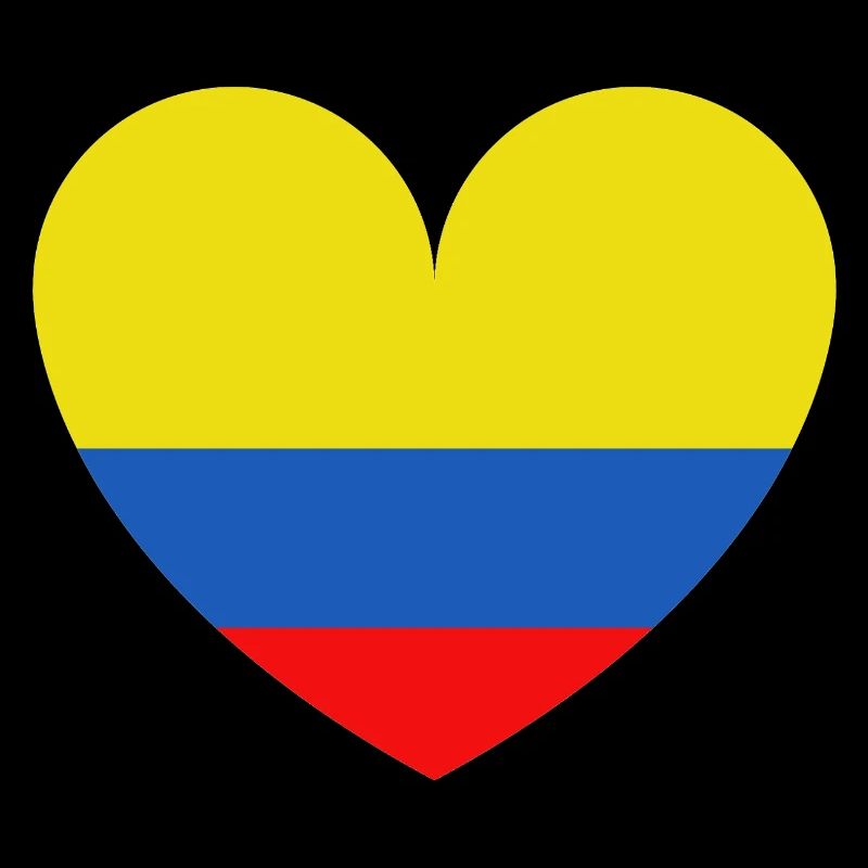 Cœur Drapeau Colombie