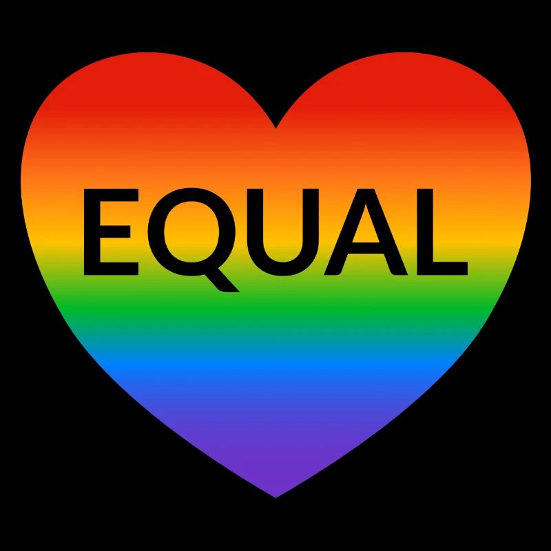 Equal Heart Rainbow Pride