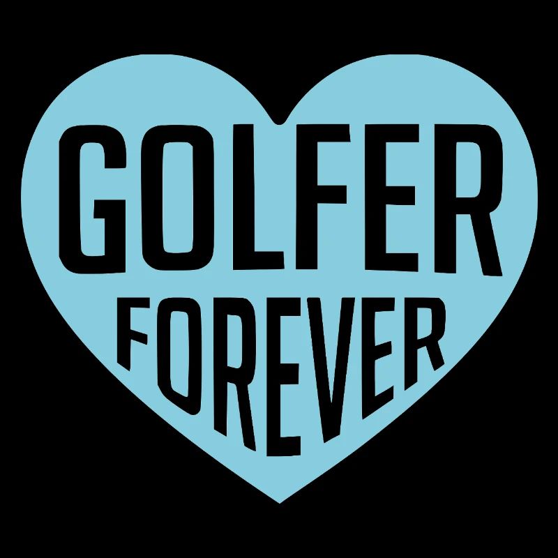 Golf Forever Heart Design