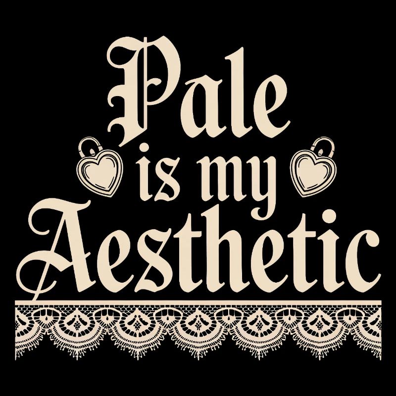 Pale Aesthetic Lace Typography