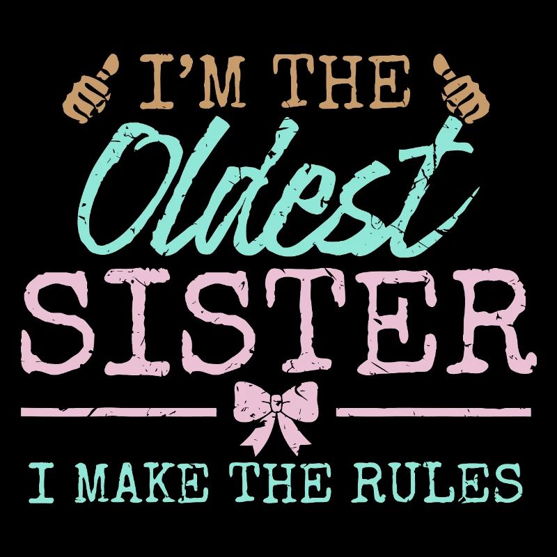 Älteste Schwester regelt Grafik-Tee