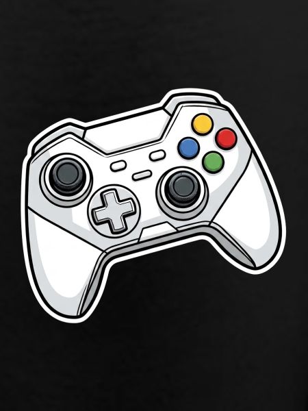Retro controller illustration