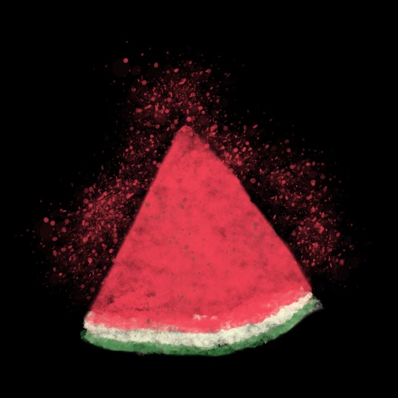 Pastèque, Pastèque, Melon, Aquarelle