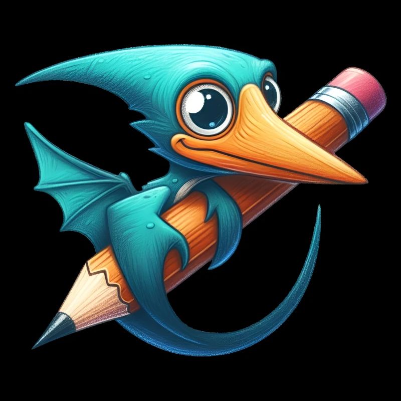 Pterodactyl Pencil Kawaii Pterosaur Dino