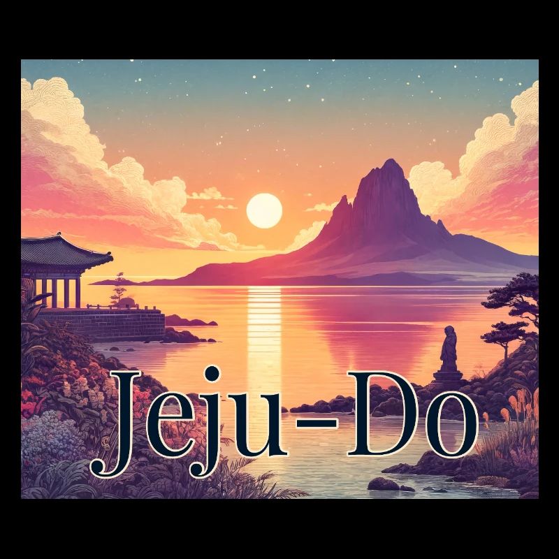 Île de Jeju Corée Vent Volcan Coucher de soleil Vacances Asie