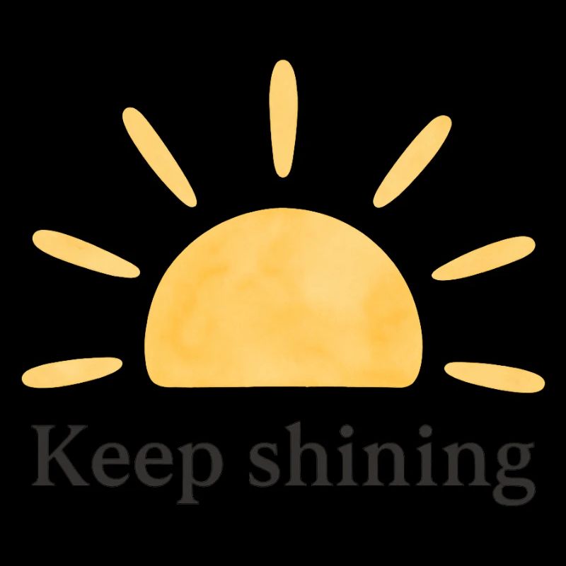 Keep Shining – Sun – Minimalist
