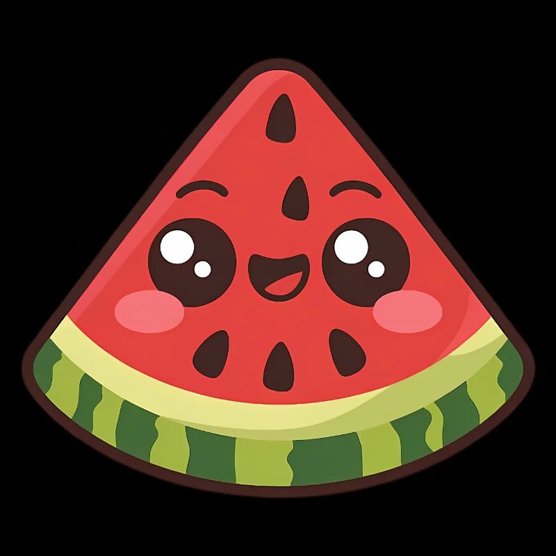 Mignonne tranche de pastèque