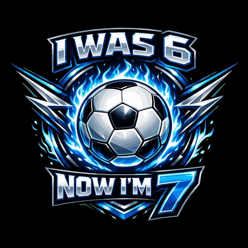 Football 6 7 anniversaire J’avais 6 ans maintenant j’ai 7 ans