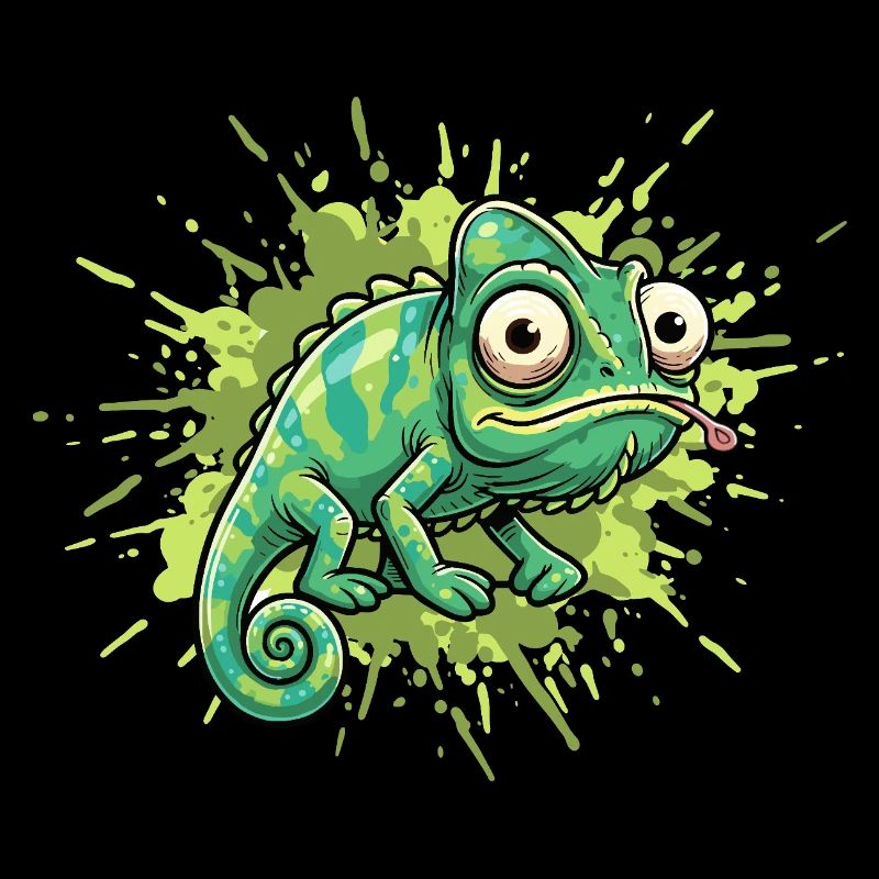 Éclaboussure de graffiti caméléon