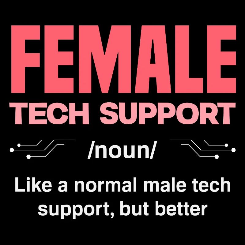 Tech Support Frau Definition IT Admin Computer