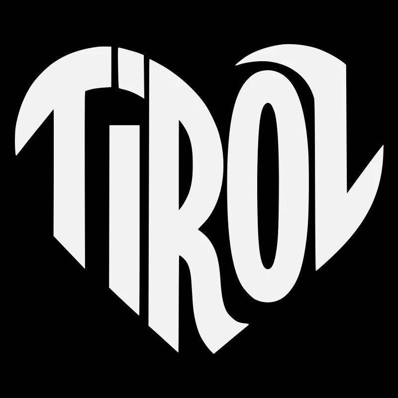 Typographie du cœur du Tirol