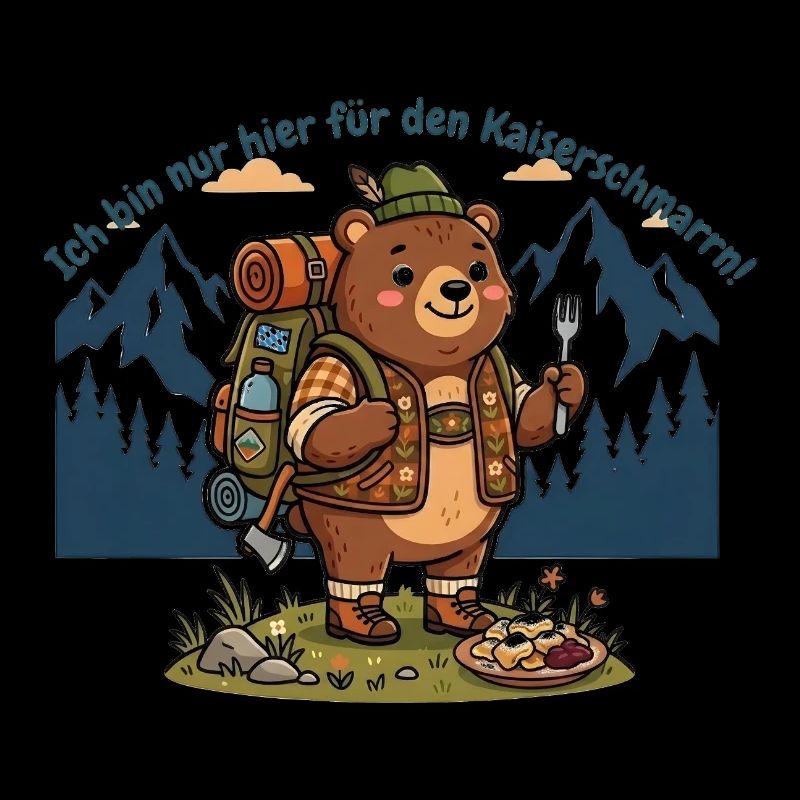Kaiserschmarrn Wanderbär - Lustiges Wandershirt