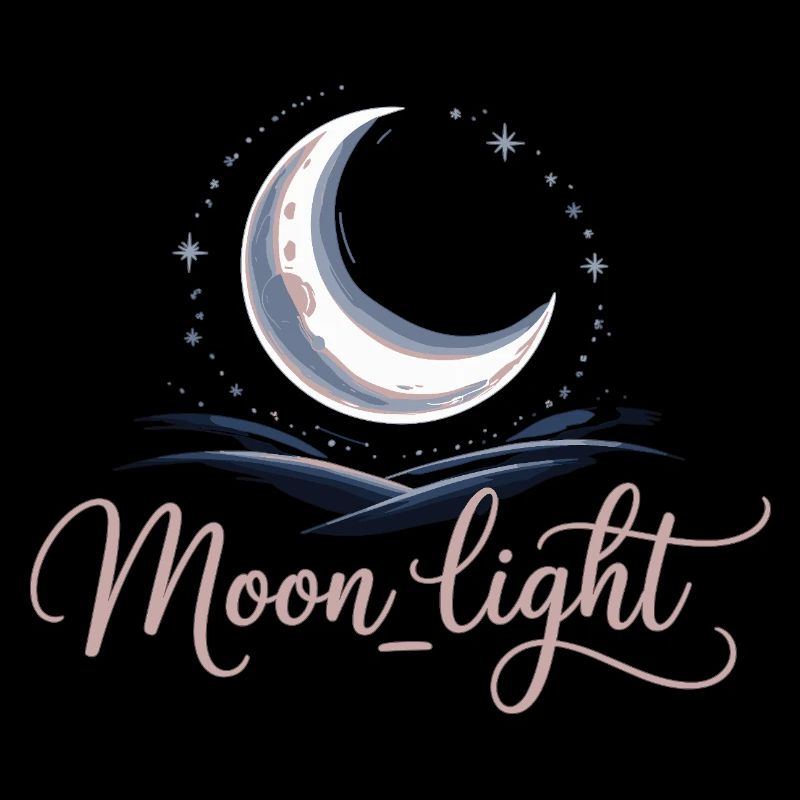 Moonlight Shirt with Crescent Moon – Mystical Night